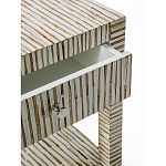 Тумбочка прикроватная Vancouver Bone Inlay Bedside Beige варинант исполнения - 2 | Loft Concept в Волгограде