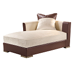 Элитарная современная кушетка Birmingham с кожаными вставками  варинант исполнения - 1 | Loft Concept в Волгограде