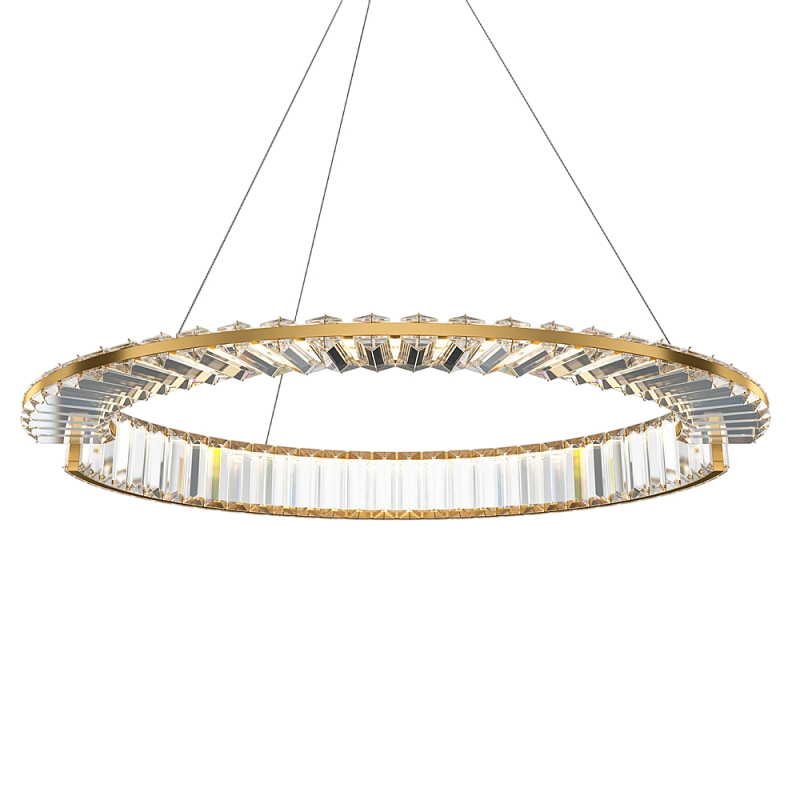 Люстра подвесная Krone 3000К 36Вт Латунь Прозрачный в Волгограде | Loft Concept 