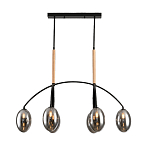 Люстра с серыми стеклянными плафонами Inscription варинант исполнения - 1 | Loft Concept в Волгограде