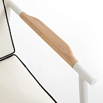 Садовый 2-х местный диван с подлокотниками из тика White варинант исполнения - 6 | Loft Concept в Волгограде