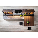 Кухонный гарнитур из камня и дерева SISTEMA XY Dada Engenereed Kitchen варинант исполнения - 6 | Loft Concept в Волгограде