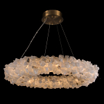 Люстра кольцевая из натурального горного хрусталя Harmonious Crystal Circles варинант исполнения - 1 | Loft Concept в Волгограде