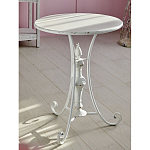 Столик белый кованный в прованском стиле Vaucluse варинант исполнения - 5 | Loft Concept в Волгограде