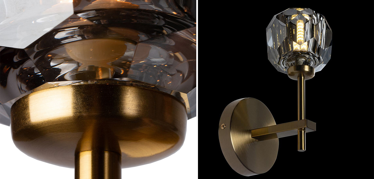 Бра RH Boule de Cristal Single Sconce smoky Бра RH Boule de Cristal Single Sconce smoky - Loft-Concept в Волгограде