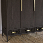 Большой Шкаф Primo Темный орех с 3 дверьми и 3 выдвижными ящиками варинант исполнения - 3 | Loft Concept в Волгограде