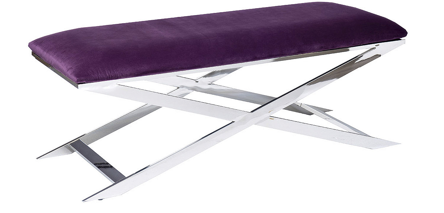 Банкетка Bench Velor Violet Банкетка Bench Velor Violet - Loft-Concept в Волгограде