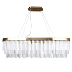 Люстра подвесная овальная со стеклянными трубками Nembus варинант исполнения - 1 | Loft Concept в Волгограде