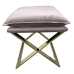 Пуф велюровый на металлическом основании Meekness варинант исполнения - 1 | Loft Concept в Волгограде