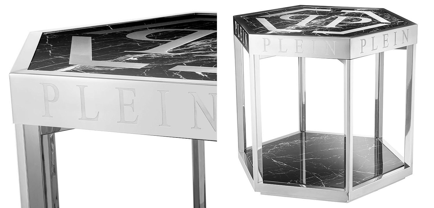 Приставной стол Philipp Plein Side Table Billionaire Chrome Приставной стол Philipp Plein Side Table Billionaire Chrome - Loft-Concept в Волгограде
