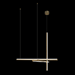 Люстра с 3-мя  пересекающимися цилиндрическими плафонами на тонких тросах Trumpet tube варинант исполнения - 7 | Loft Concept в Волгограде