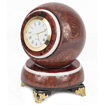 Часы настольные в виде шара из натурального камня Ball Stone Clock варинант исполнения - 4 | Loft Concept в Волгограде