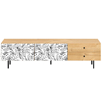 Длинная ТВ-тумба с принтом на ящиках Elise TV Stand варинант исполнения - 8 | Loft Concept в Волгограде