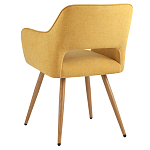 Стул в рогожке желтого цвета NEASAN STOOL варинант исполнения - 4 | Loft Concept в Волгограде