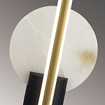 Бра с круглым плафоном из алебастра и бронзовой декоративной стрекозой 45 Alaris  варинант исполнения - 6 | Loft Concept в Волгограде