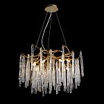 Люстра на подвесе с каркасом из металла и прозрачными подвесками из стекла Droplet Chandelier варинант исполнения - 2 | Loft Concept в Волгограде