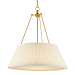 Подвесной светильник светодиодный с фактурным тканевым конусообразным абажуром White Fabric Lampshade варинант исполнения - 3 | Loft Concept в Волгограде