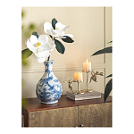 Ваза с мотивами цветущего сада с попугаями Blue Vase Inspired by Nature варинант исполнения - 4 | Loft Concept в Волгограде