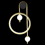 Бра с круглой рамкой и стеклянными белыми шарами B.LUX C Ball варинант исполнения - 3 | Loft Concept в Волгограде