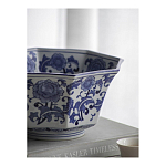 Чаша белая с синим цветочным узором Chino Dishes варинант исполнения - 5 | Loft Concept в Волгограде