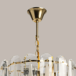 Люстра многоярусная с овальными прозрачными подвесками 36 см Harmonica варинант исполнения - 11 | Loft Concept в Волгограде