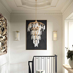 Бра настенное высокое из стеклянных трубочек Gladia варинант исполнения - 3 | Loft Concept в Волгограде