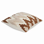 Чехол на подушку с вышивкой в виде геометрических узоров Beige Calista Square варинант исполнения - 1 | Loft Concept в Волгограде