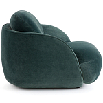 Полукруглое мягкое кресло Halle Green Armchair варинант исполнения - 4 | Loft Concept в Волгограде