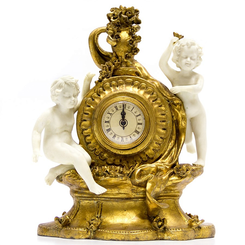 Часы White Putti with Golden Watch Золотой Часы White Putti with Golden Watch Золотой в Волгограде | Loft Concept