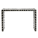 Консоль Дизайнерская Kenya Console ZEBRA Bone Inlay black варинант исполнения - 1 | Loft Concept в Волгограде