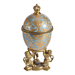 Шкатулка на величественных львах из фарфора с бронзовыми элементами Eden Garden варинант исполнения - 4 | Loft Concept в Волгограде