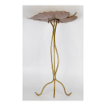 Столик приставной с столешницей Тропический лист Tropical Forest gold варинант исполнения - 3 | Loft Concept в Волгограде