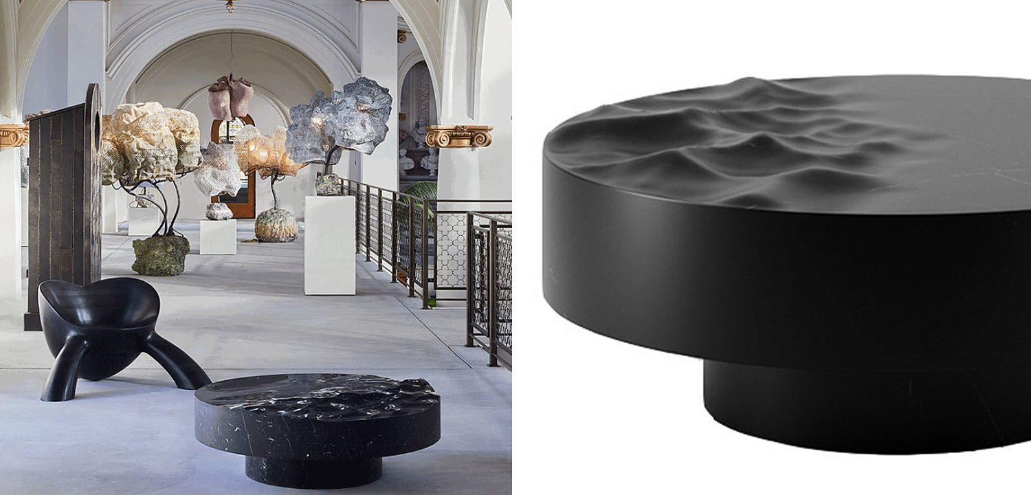 Дизайнерский журнальный стол Mathieu Lehanneur Sculpts Ocean Memories Round Black Дизайнерский журнальный стол Mathieu Lehanneur Sculpts Ocean Memories Round Black - Loft-Concept в Волгограде