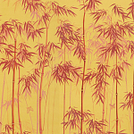 Обои ручная роспись Distant Bamboo Firefly on dyed paper варинант исполнения - 1 | Loft Concept в Волгограде