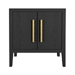 Тумбочка Primo с дверцами шпон Черный дуб варинант исполнения - 1 | Loft Concept в Волгограде