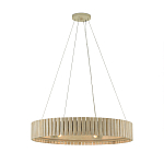 Люстра круглая из толстых деревянных реек Natural Style варинант исполнения - 2 | Loft Concept в Волгограде