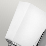 Бра с белым матовым плафоном на прямоугольном основании цвета хром Hinkley варинант исполнения - 4 | Loft Concept в Волгограде