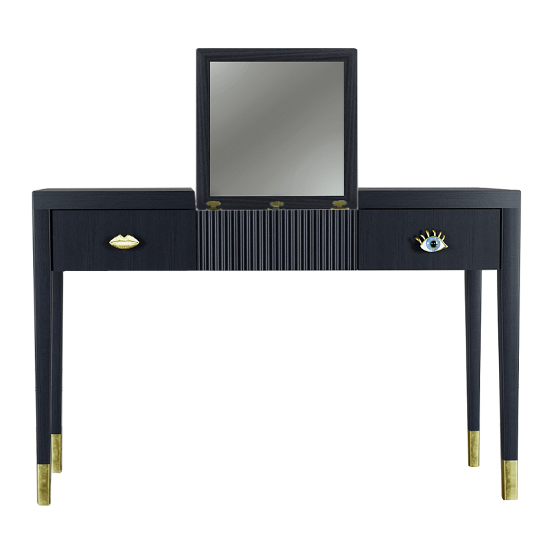 Туалетный стол - Трельяж Elsa Dreams Black 120 см Черный в Волгограде | Loft Concept 