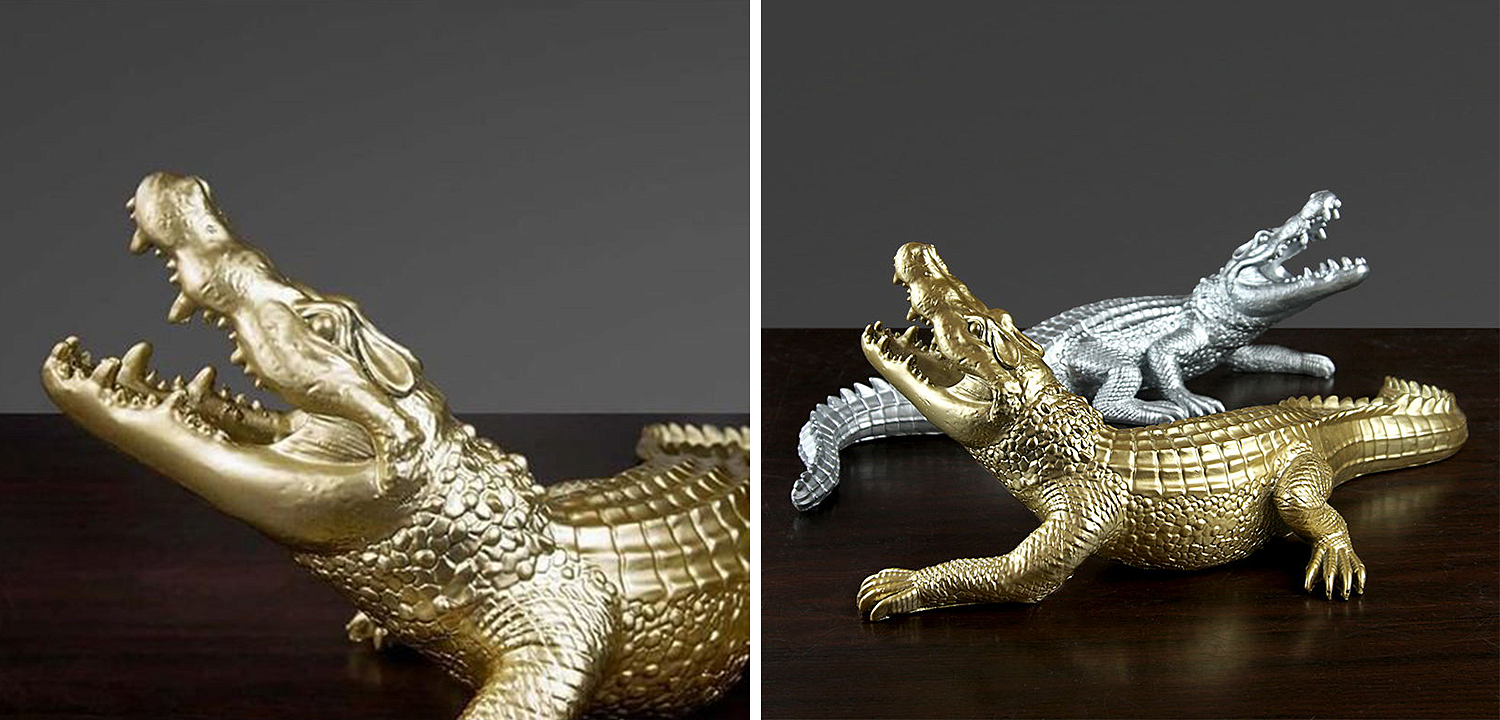 Статуэтка Crocodile Gold Статуэтка Crocodile Gold - Loft-Concept в Волгограде