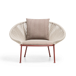 Дизайнерское уличное кресло с веревочной спинкой PETALO Armchair варинант исполнения - 6 | Loft Concept в Волгограде