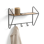 Настенная вешалка с полкой из ротанга Bourn Shelf-hanger варинант исполнения - 3 | Loft Concept в Волгограде