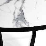 Стол обеденный раздвижной со столешницей белый мрамор Magali варинант исполнения - 8 | Loft Concept в Волгограде