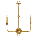 Бра настенное золотого цвета в форме подсвечника Graceful Smoothness варинант исполнения - 3 | Loft Concept в Волгограде