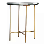 Столик приставной с круглой столешницей с полосатым узором Tabletops with Striped Pattern варинант исполнения - 1 | Loft Concept в Волгограде