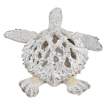 Статуэтка черепаха с ажурным панцирем и детализированной текстурой в белом цвете Marine Accessories варинант исполнения - 4 | Loft Concept в Волгограде