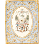 Декоративный постер в раме с рельефным растительным узором арабески New Collection of Arabesques Poster варинант исполнения - 1 | Loft Concept в Волгограде