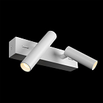 Бра с двумя цилиндрическими повортными спотами белого цвета Trumpet tube варинант исполнения - 3 | Loft Concept в Волгограде