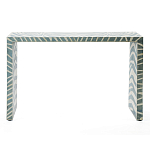 Консоль Дизайнерская Kenya Console ZEBRA Bone Inlay blue варинант исполнения - 1 | Loft Concept в Волгограде