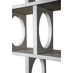 Белый дизайнерский Стеллаж Ring White Wood Bookcase варинант исполнения - 3 | Loft Concept в Волгограде