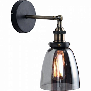 Бра Smoke Glass cloche Wall Lamp